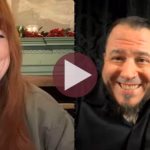 Amy Bruni and Calvin Von Crush during occult museum tour livestream
